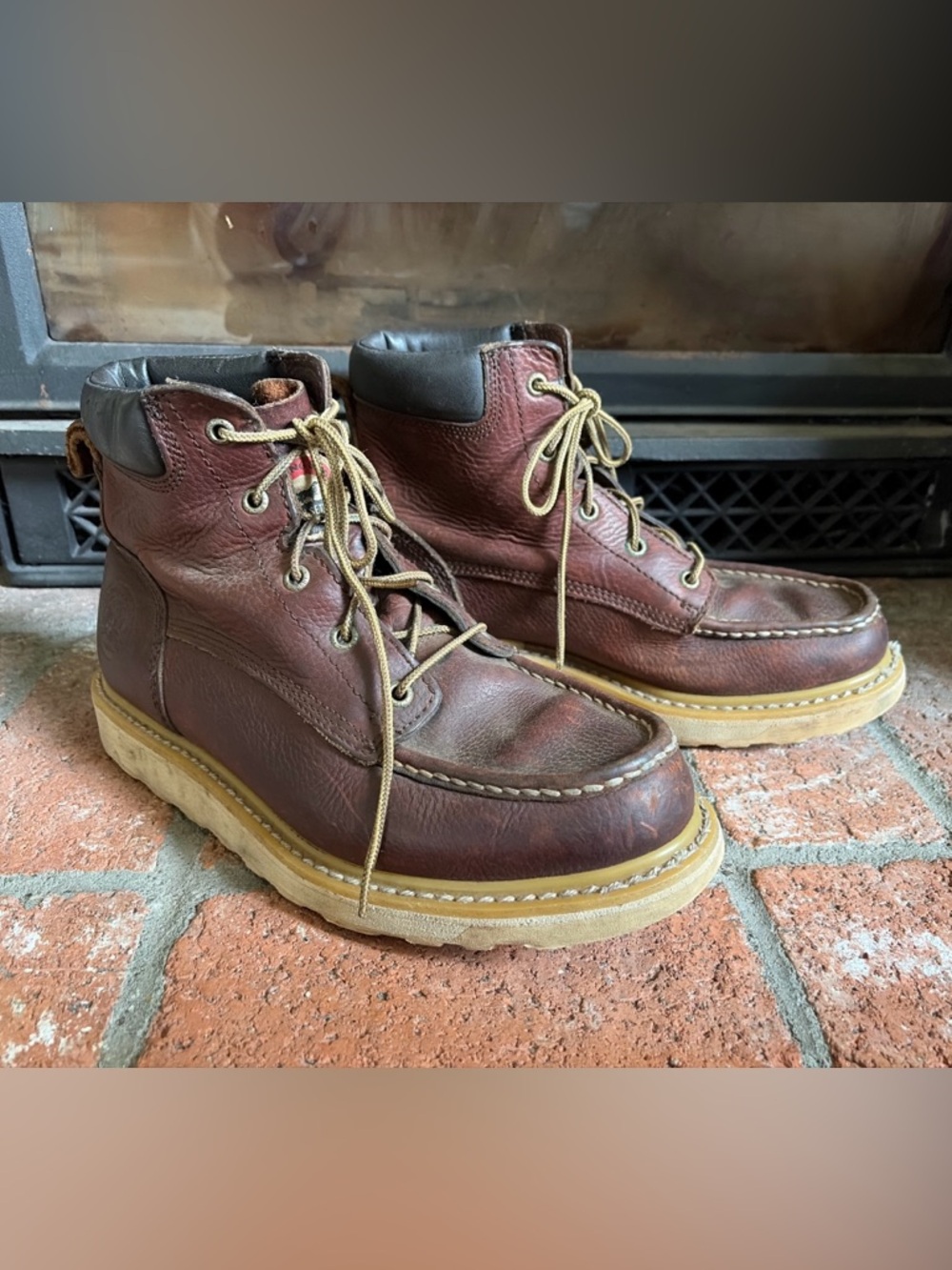 Red Wing Irish Setter Ashby 83605 Men's 11D Brown Leather 6" Ankle Work Boot